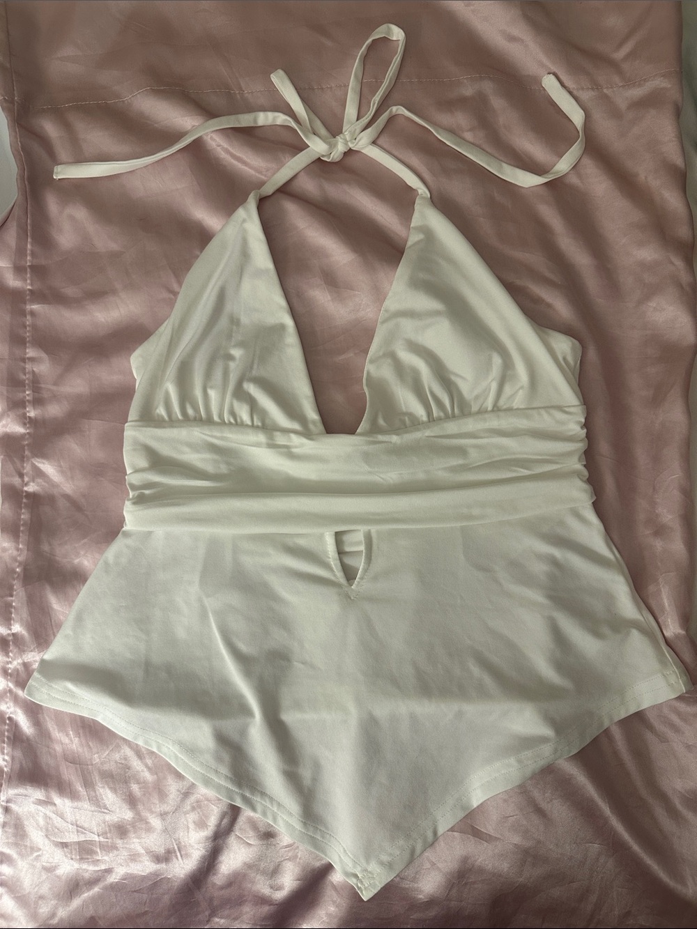 Princess Polly white Halter top - Picture 2 of 4